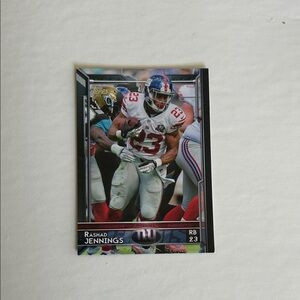 Topps Rashad Jennings Football Card - Blue and White